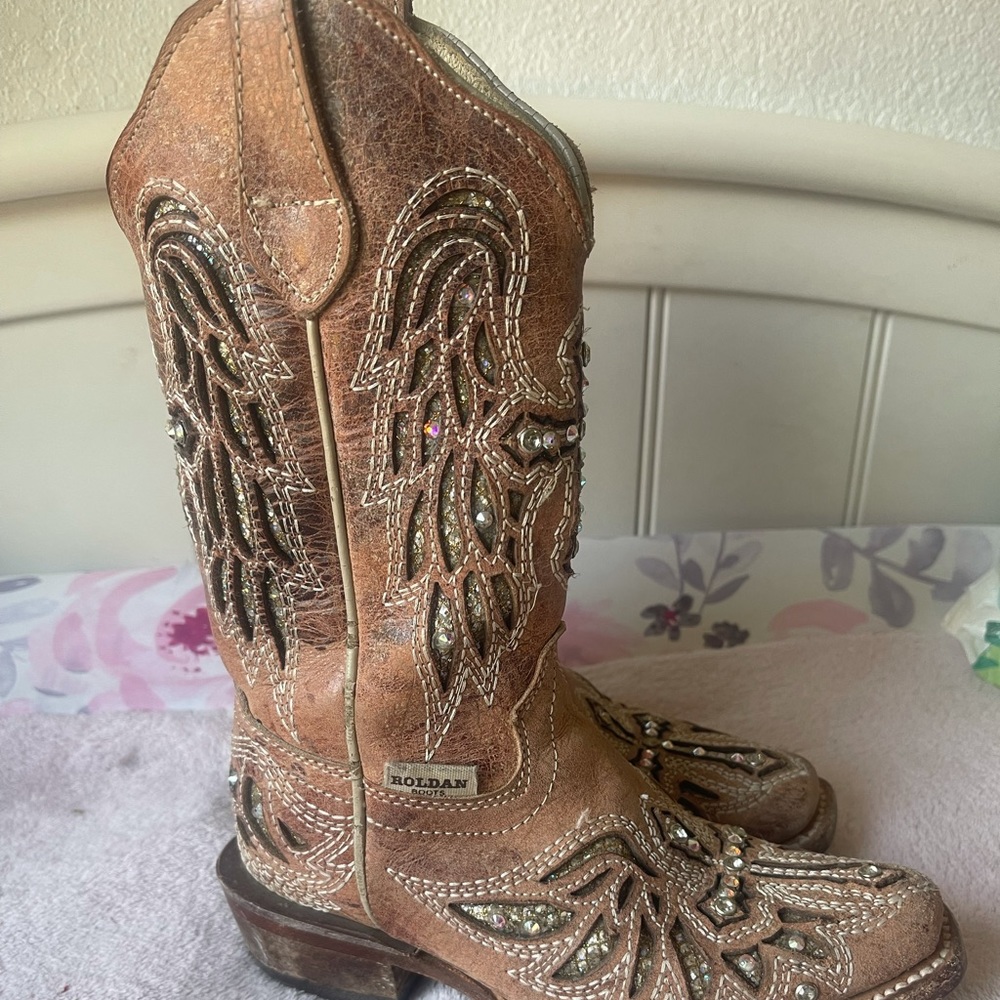 Bedazzled cowboy boots